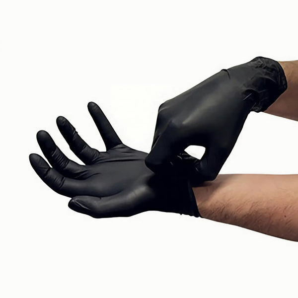black nitrile gloves
