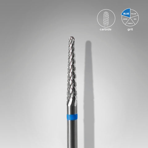 Carbide nail drill bit, “cone” blue, head diameter 2.3 mm / working part 14 mm FT71B023/14