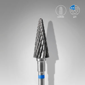 Carbide nail drill bit, “cone” blue, head diameter 6 mm / working part 14 mm FT71B060/14